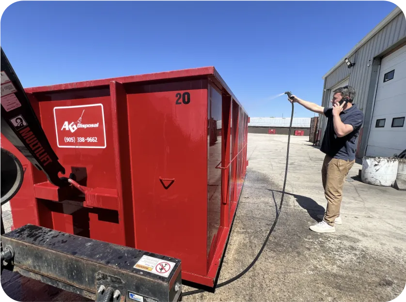 Routine garbage bin maintenance for efficient waste management by AG Disposal